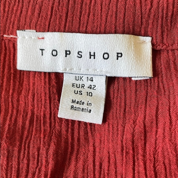 Red Button Down - Picture 5 of 6